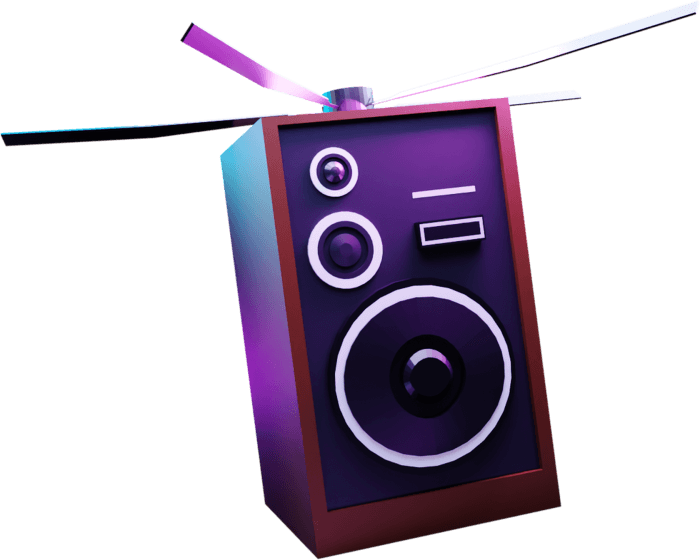 Speaker Helicopter