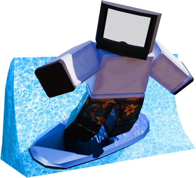 Surfer TV Man