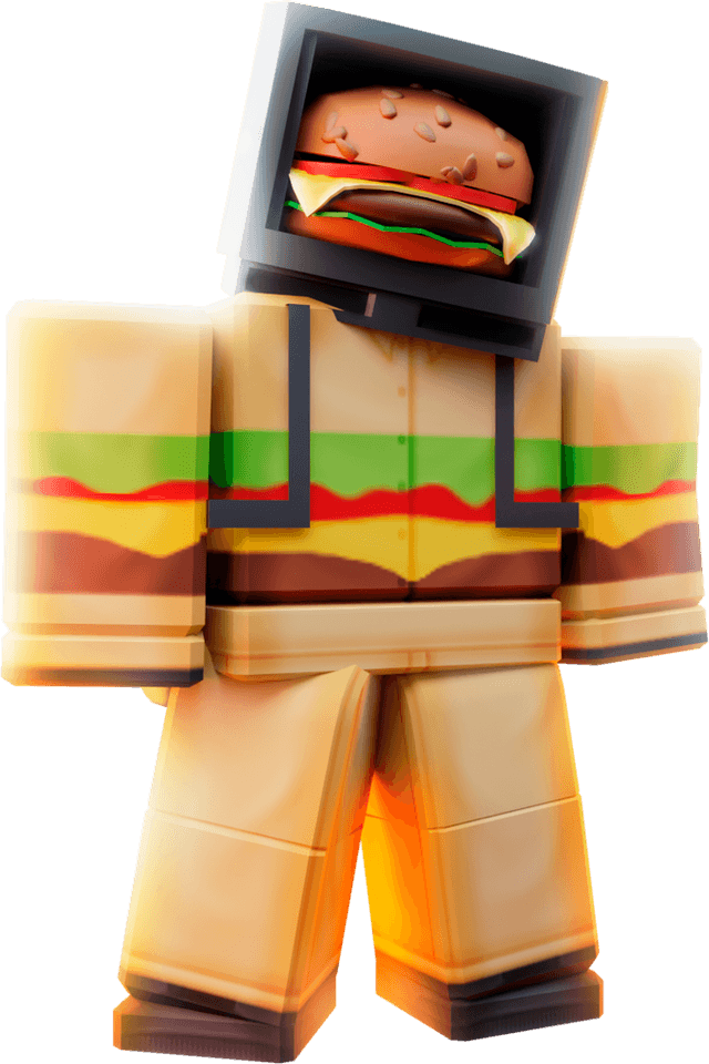 Hamburger TV Man